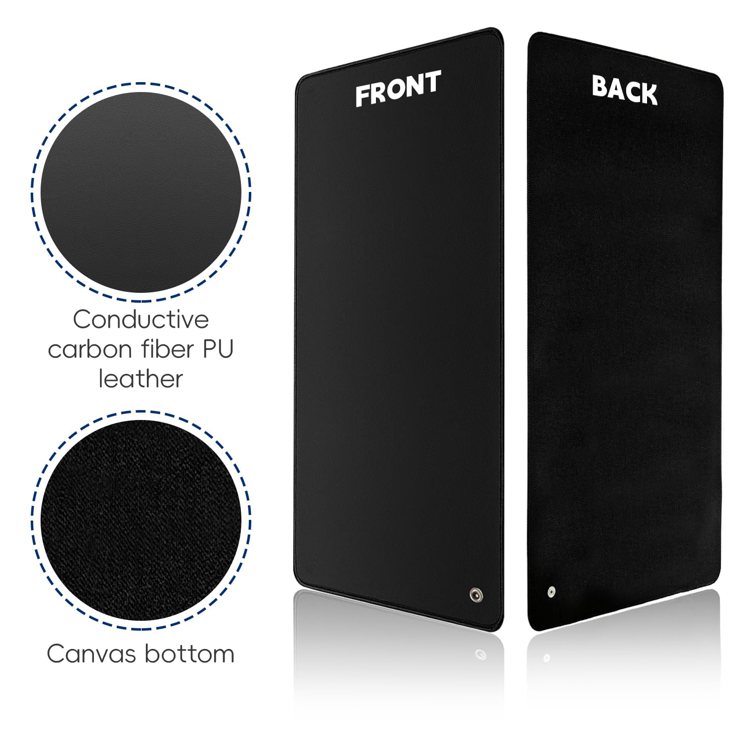 XINHUSU Grounding Mat 11.8"x23.6" Grounding Pad with 15ft Grounding Cord Grounding Mat